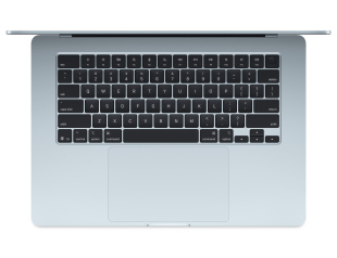 Apple MacBook Air 15" 512 ГБ "Голубое небо" (MC7D4) // Чип Apple M4 10-Core CPU, 10-Core GPU, 24 ГБ, 512 ГБ (2025)