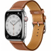 Apple Watch Series 7 Hermès // 45мм GPS + Cellular // Корпус из нержавеющей стали серебристого цвета, ремешок Single Tour цвета Gold