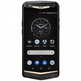 Vertu Aster P Gothic Gold YG&Diamonds Lava Black Crack Alligator