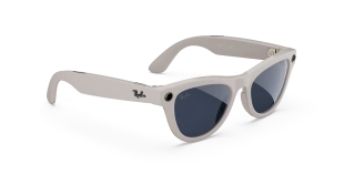 Умные очки Ray-Ban  Skyler (2-gen) (Глянцевая оправа цвета "серый мел", прозрачно-сапфировые фотохромные линзы)