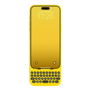 Чехол с QWERTY-клавиатурой Clicks Creator Keyboard для iPhone 15 Pro (BumbleBee/Желтый)