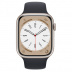 Apple Watch Series 8 // 45мм GPS // Корпус из алюминия цвета "сияющая звезда", спортивный ремешок цвета "темная ночь"