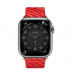 41мм Ремешок Hermès Single (Simple) Tour Jumping цвета Rose Texas/Rouge Piment для Apple Watch