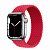 Купить Apple Watch Series 7 // 41мм GPS + Cellular // Корпус из нержавеющей стали серебристого цвета, плетёный монобраслет цвета (PRODUCT)RED
