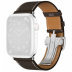 45мм Ремешок Hermès Single (Simple) Tour цвета Ébène с раскладывающейся застёжкой (Deployment Buckle) для Apple Watch