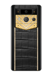 Телефон Vertu METAVERTU 2 Max, 1Tb, Luxury Custom-Made Gold With Diamonds, Alligator Leather (Black/Черный)