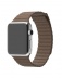 42/44мм Светло-коричневый кожаный ремешок с магнитной застежкой для Apple Watch