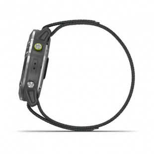 Умные часы Garmin Enduro (51mm), стальной корпус, серый нейлоновый ремешок UltraFit