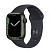 Купить Apple Watch Series 7 // 41мм GPS // Корпус из алюминия зеленого цвета, спортивный ремешок цвета «тёмная ночь»