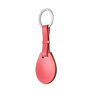 Брелок AirTag Hermès с кольцом для ключей, цвет Rose Azalée