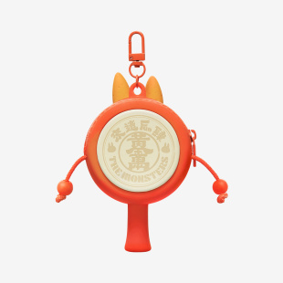 Силиконовый чехол-кошелек POP MART LABUBU Let's Have Fun Together Series, Rattle-drum, Earphone Case