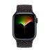 Apple Watch Series 8 // 45мм GPS // Корпус из алюминия цвета "темная ночь", плетёный монобраслет цвета Black Unity