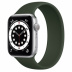 Apple Watch Series 6 // 44мм GPS // Корпус из алюминия серебристого цвета, монобраслет цвета «Кипрский зелёный»