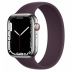 Apple Watch Series 7 // 45мм GPS + Cellular // Корпус из нержавеющей стали серебристого цвета, монобраслет цвета «тёмная вишня»