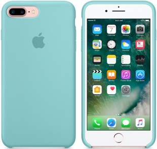 Силиконовый чехол для iPhone 7+ (Plus)/8+ (Plus), цвет «синее море», оригинальный Apple