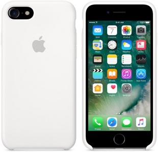 Силиконовый чехол для iPhone 7/8, белый цвет, оригинальный Apple, оригинальный Apple