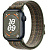 Купить Apple Watch Series 9 // 41мм GPS // Корпус из алюминия цвета "темная ночь", спортивный браслет Nike цвета "секвойя/оранжевый"
