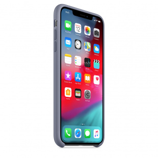 Силиконовый чехол для iPhone Xs Max, цвет «Тёмная лаванда», оригинальный Apple