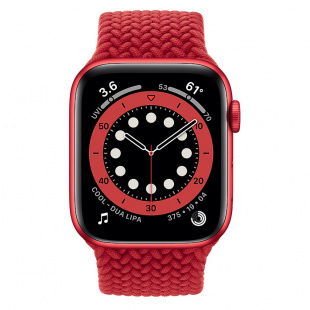 Apple Watch Series 6 // 40мм GPS // Корпус из алюминия красного цвета, плетеный монобраслет цвета (PRODUCT)RED