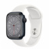 Apple Watch Series 8 // 41мм GPS // Корпус из алюминия цвета "темная ночь", спортивный ремешок белого цвета