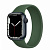 Купить Apple Watch Series 7 // 41мм GPS // Корпус из алюминия цвета «тёмная ночь», монобраслет цвета «зелёный клевер»
