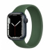 Apple Watch Series 7 // 41мм GPS // Корпус из алюминия цвета «тёмная ночь», монобраслет цвета «зелёный клевер»