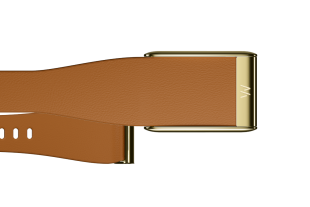 Ремешок 5.0 LeatherLuxe Tapered Band | Camel with Gold (Светло-коричневый с Золотом)