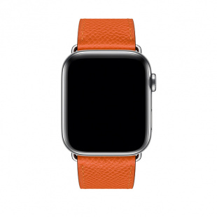 40мм Ремешок Hermès Single (Simple) Tour из кожи Epsom цвета Feu для Apple Watch