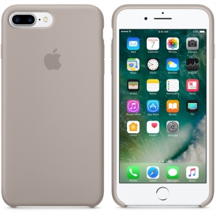 Силиконовый чехол для iPhone 7+ (Plus)/8+ (Plus), цвет «морская галька», оригинальный Apple
