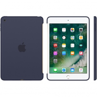 Силиконовый чехол для iPad mini 4, тёмно-синий цвет