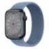 Apple Watch Series 8 // 45мм GPS // Корпус из алюминия цвета "темная ночь", плетёный монобраслет сланцево-синего цвета