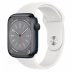 Apple Watch Series 8 // 45мм GPS // Корпус из алюминия цвета "темная ночь", спортивный ремешок белого цвета
