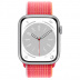 Apple Watch Series 8 // 41мм GPS // Корпус из алюминия серебристого цвета, спортивный браслет цвета (PRODUCT)RED