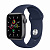 Купить Apple Watch SE // 40мм GPS // Корпус из алюминия цвета «серый космос», спортивный ремешок цвета «Тёмный ультрамарин» (2020)