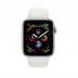 Apple Watch Series 4 // 44мм GPS + Cellular // Корпус из алюминия серебристого цвета, спортивный ремешок белого цвета (MTUU2)