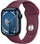 Купить Apple Watch Series 9 // 45мм GPS // Корпус из алюминия цвета "темная ночь", спортивный ремешок цвета "шелковица"