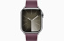 Apple Watch Series 9 // 41мм GPS+Cellular // Корпус из нержавеющей стали серебристого цвета, ремешок цвета "шелковица" с современной пряжкой (Modern Buckle), размер ремешка М