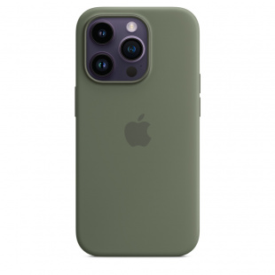 Силиконовый чехол MagSafe для iPhone 14 Pro Max, цвет Olive/Оливковый