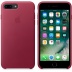 Кожаный чехол для iPhone 7+ (Plus)/8+ (Plus), цвет «лесная ягода», оригинальный Apple