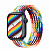 Купить Apple Watch Series 7 // 41мм GPS + Cellular // Корпус из алюминия цвета «тёмная ночь», плетёный монобраслет радужного цвета