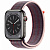 Купить Apple Watch Series 8 // 45мм GPS + Cellular // Корпус из нержавеющей стали графитового цвета, спортивный браслет цвета "бузина"