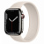 Купить Apple Watch Series 7 // 45мм GPS + Cellular // Корпус из нержавеющей стали графитового цвета, монобраслет цвета «сияющая звезда»