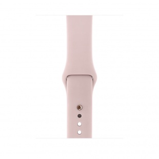 Apple Watch Series 3 // 38мм GPS + Cellular // Корпус из золотистого алюминия, спортивный ремешок цвета «розовый песок» (MQJQ2)