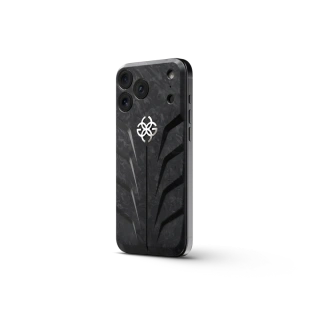 Магнитная накладка Golden Concept Carbon Magnetic Shield для iPhone 18 Pro Max, Racing Sport (Titanium Grey)