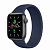 Купить Apple Watch SE // 40мм GPS // Корпус из алюминия цвета «серый космос», монобраслет цвета «Тёмный ультрамарин» (2020)