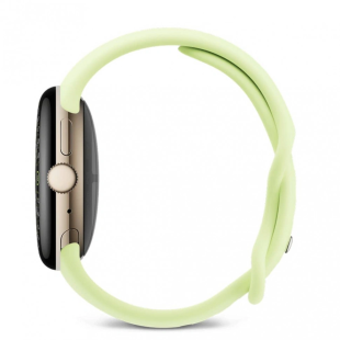 Google Pixel Watch 4 Wi-Fi, золотой корпус 41 mm, спортивный ремешок цвета лемонграсс (Lemongrass)
