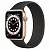 Купить Apple Watch Series 6 // 44мм GPS // Корпус из алюминия золотого цвета, монобраслет черного цвета