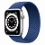 Купить Apple Watch Series 6 // 44мм GPS // Корпус из алюминия серебристого цвета, плетеный монобраслет цвета «Атлантический синий»