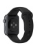 42/44мм Черный спортивный ремешок для Apple Watch с темной застежкой 42/44мм Черный спортивный ремешок для Apple Watch с темной застежкой