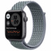 Apple Watch SE // 44мм GPS // Корпус из алюминия цвета «серый космос», спортивный браслет Nike цвета «Дымчатый серый» (2020)